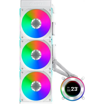  СВО Lian Li HydroShift II LCD-C 360R (GHS2LCD36RW White) (G89.GHS2LCD36RW.R0) / 3x120mm ARGB PWM Fans 