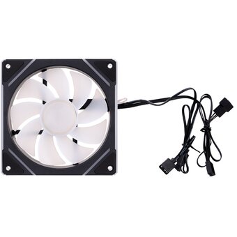  Вентилятор 1STPLAYER FC7R Black (FC7R-BK) / 120mm Reverse ARGB 3pin 5V PWM 4pin 12V 600-1800rpm 47.65cfm 32.2dBA / Bulk 