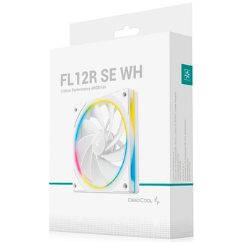  Вентилятор DEEPCOOL FL12R SE WH 120x120x25мм Reverse (PWM, ARGB, белый, 400-1500об/мин) Color Box 