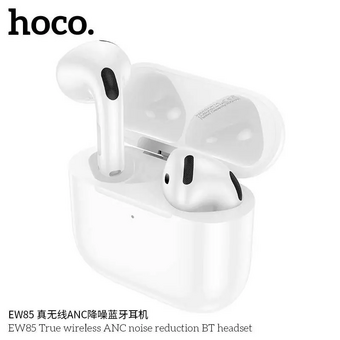  Наушники bluetooth HOCO EW85 True wireless ANC noise reduction BT headset белый 