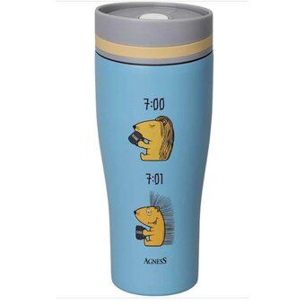  Термокружка Agness 709-117 Еж 