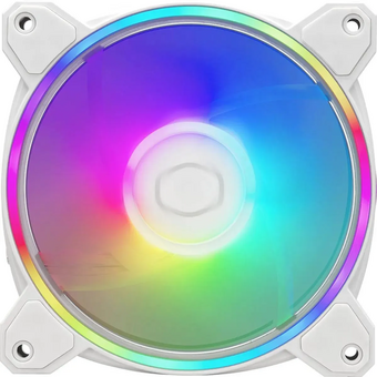  Вентилятор Cooler Master MasterFan MF120 Halo2 (mfl-b2dw-21np2-r2) 120мм, 4-pin, 2050об/мин, 27 дБ, ARGB, белый, Ret 