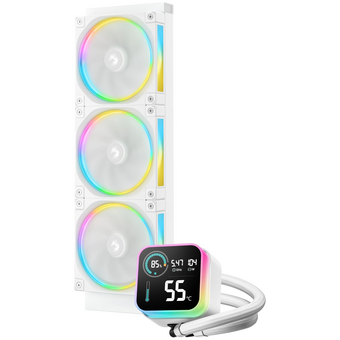  СВО DEEPCOOL LQ360 Ultra WH ARGB LGA20XX/1700/1200/115X/AM5/AM4 (TDP 300W, ARGB Lighting, Anti-Leak edition, PWM PUMP) 