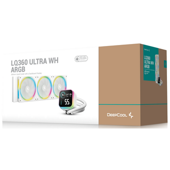  СВО DEEPCOOL LQ360 Ultra WH ARGB LGA20XX/1700/1200/115X/AM5/AM4 (TDP 300W, ARGB Lighting, Anti-Leak edition, PWM PUMP) 
