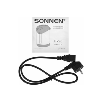  Термопот SONNEN TP-28 черный/серебро 