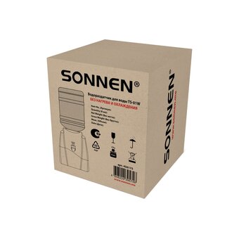  Кулер-водораздатчик SONNEN TS-01W (456175) белый 