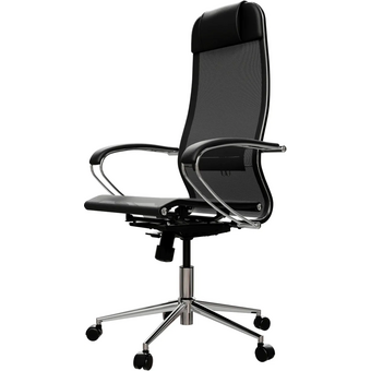  Кресло Метта ErgoLife Set 4 (Z316738977) черный сиденье черный сетка с подголов. крестов. металл хром 