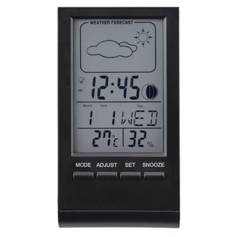  Часы-метеостанция Perfeo Angle PF_A4856 чёрный (PF-S2092) 
