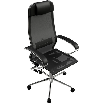  Кресло Метта ErgoLife Set 4 (Z316738977) черный сиденье черный сетка с подголов. крестов. металл хром 