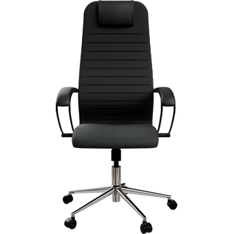  Кресло Метта SU-B-10 (ZE4.12.1.2A2) черный сиденье черный сетка с подголов. крестов. металл хром 