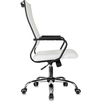 Кресло руководителя Бюрократ CH Balance SL W-PU L Line белый экокожа крестов. металл хром 