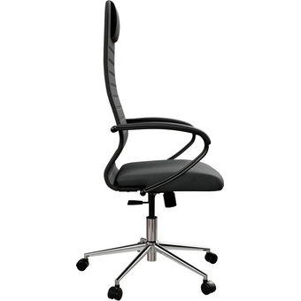  Кресло Метта SU-B-10 (ZE4.12.1.2A2) черный сиденье черный сетка с подголов. крестов. металл хром 