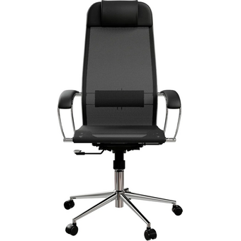  Кресло Метта ErgoLife Set 4 (Z316738977) черный сиденье черный сетка с подголов. крестов. металл хром 