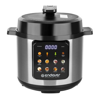  Скороварка-мультиварка Endever Vita-133 черный/стальной 