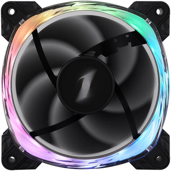  Вентилятор 1STPLAYER FS7R Black (FS7R-BK) / 120mm Reverse ARGB 3pin 5V PWM 4pin 12V 600-800rpm 47.65cfm 32.2dBA / Bulk 