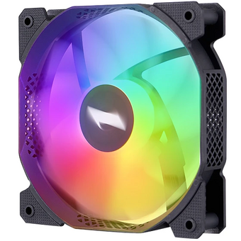  Вентилятор 1STPLAYER F1R Black (F1R-BK-3P) / 120mm Reverse FRGB 3pin 12V 1100rpm 38.98cfm 21.97dBA / Bulk 