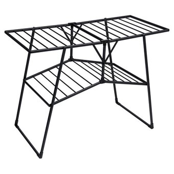  Сушилка для белья Laima Home 700475 Quatro Black раскладная 4 зоны, 2 уровня, 22 метра 