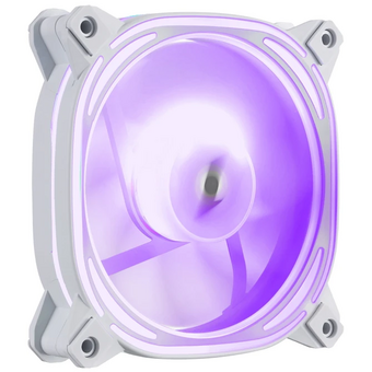  Вентилятор 1STPLAYER FB7R White (FB7R-WH) / 120mm ARGB 3pin 5V PWM 4pin 12V 600-1800rpm 37.65cfm 38.67dBA / Bulk 