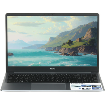  Ноутбук TECNO MegaBook K15SDA (71003300503) AMD Ryzen 7 5825U/16Gb/SSD512Gb/15.6"/IPS/FHD/1920x1080/60Hz/Win11/Grey/1.7kg 