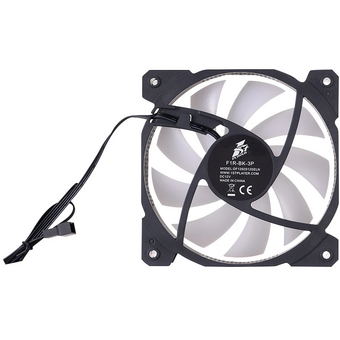  Вентилятор 1STPLAYER F1R Black (F1R-BK-3P) / 120mm Reverse FRGB 3pin 12V 1100rpm 38.98cfm 21.97dBA / Bulk 