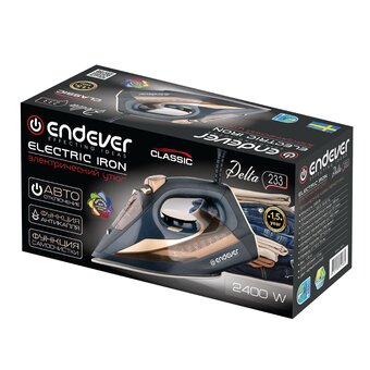  Утюг ENDEVER Delta-233 черный/золотой 