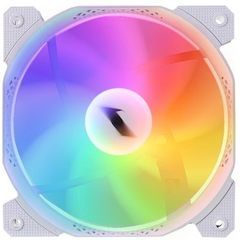  Вентилятор 1STPLAYER F1R White (F1R-WH-3P) / 120mm Reverse FRGB 3pin 12V 1100rpm 38.98cfm 21.97dBA / Bulk 