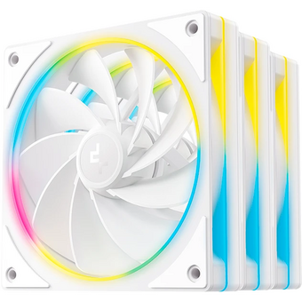  Вентилятор DEEPCOOL FL12R SE WH 3 IN 1 120x120x25мм Reverse (PWM, ARGB, белый, 400-1500об/мин) Color Box 