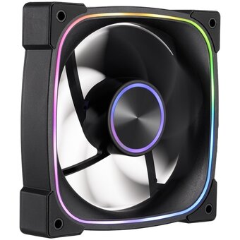  Вентилятор 1STPLAYER FN7R Black (FN7R-BK) / 120mm ARGB 3pin 5V PWM 4pin 12V 600-1800rpm 38.39cfm 31.28dBA / Bulk 