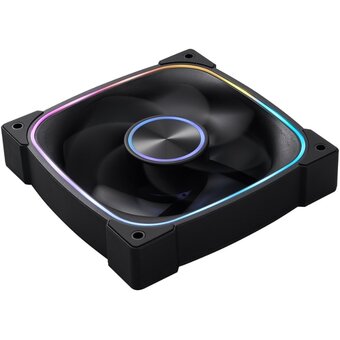  Вентилятор 1STPLAYER FN7R Black (FN7R-BK) / 120mm ARGB 3pin 5V PWM 4pin 12V 600-1800rpm 38.39cfm 31.28dBA / Bulk 