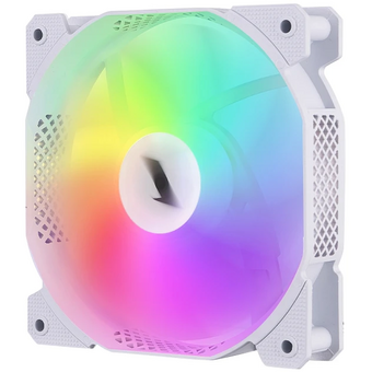  Вентилятор 1STPLAYER F1R White (F1R-WH-3P) / 120mm Reverse FRGB 3pin 12V 1100rpm 38.98cfm 21.97dBA / Bulk 