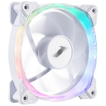 Вентилятор 1STPLAYER FS7R White (FS7R-WH) / 120mm Reverse ARGB 3pin 5V PWM 4pin 12V 600-800rpm 47.65cfm 32.2dBA / Bulk 