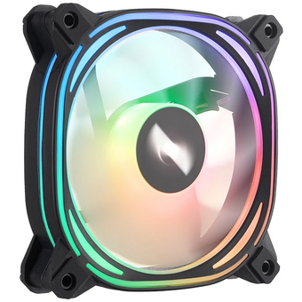  Вентилятор 1STPLAYER FB7 Black (FB7-BK) / 120mm ARGB 3pin 5V PWM 4pin 12V 600-1800rpm 45.12cfm 47.2dBA / Bulk 