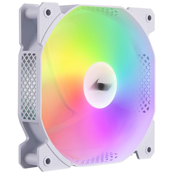  Вентилятор 1STPLAYER F7 White (F7-WH) / 120mm ARGB 3pin 5V PWM 4pin 12V 600-1800rpm 56.34cfm 36.99dBA / Bulk 