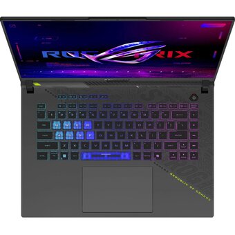  Ноутбук ASUS ROG Strix G16 G614FR-S5215 (90NR0NK7-M00B70) 16"(2560x1600 (матовый, 240Hz) IPS)/AMD Ryzen 9 9955HX(2.5Ghz)/32768Mb/1024PCISSDGb/noDVD 