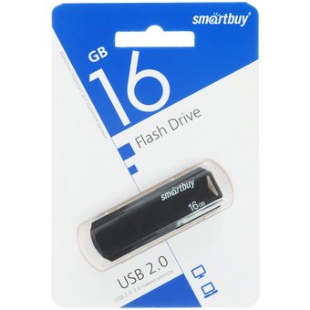  USB-флешка SMARTBUY SB16GBCLU-K Clue 16Gb USB 2.0 черный 