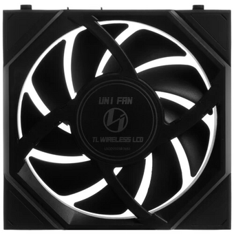  Комплект вентиляторов (3шт.) Li Uni Fan TL Wireless LCD 120 Reverse Blade (G99.12RTLLCD1W3B.R0)/12RTLLCD1W3B Black/120x124x28мм(PWM, ARGB,1900 об/мин) 