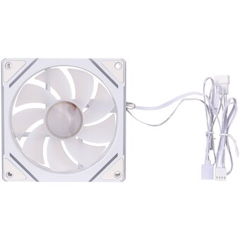  Вентилятор 1STPLAYER FC7R White (FC7R-WH) / 120mm Reverse ARGB 3pin 5V PWM 4pin 12V 600-1800rpm 47.65cfm 32.2dBA / Bulk 