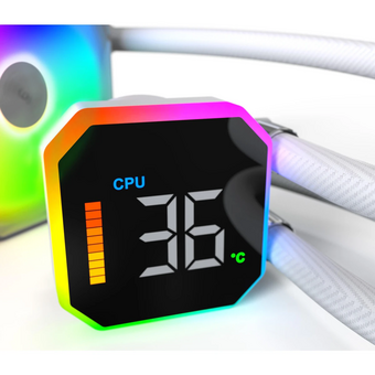  СВО Montech HyperFlow Digital 360 White / 3x120mm ARGB fans 