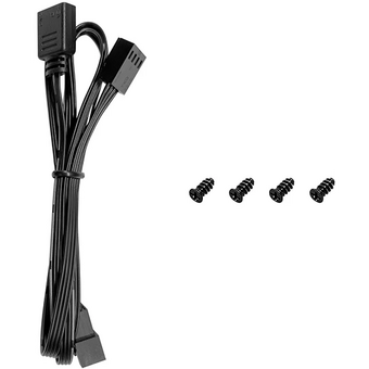  Вентилятор DEEPCOOL FL12R SE 120x120x25мм Reverse (PWM, ARGB, черный, 400-1500об/мин) Color Box 