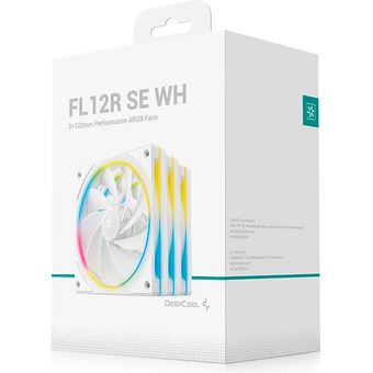  Вентилятор DEEPCOOL FL12R SE WH 3 IN 1 120x120x25мм Reverse (PWM, ARGB, белый, 400-1500об/мин) Color Box 
