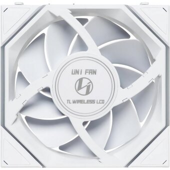  Комплект вентиляторов (3шт.) Lian Li Uni Fan TL Wireless LCD 120 (G99.12TLLCD1W3W.R0) / 12TLLCD1W3W White/120x124x28мм (PWM, ARGB, 1900 об/мин (Max.)) 