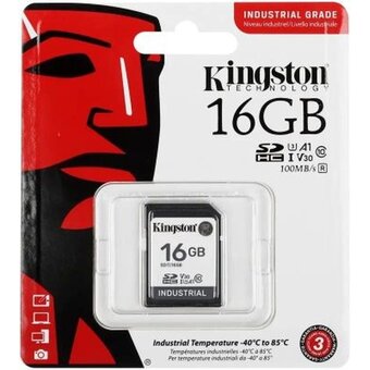  Карта памяти Kingston SDIT/16GB SDHC 16Gb Class10 Industrial Temperature Class 10 