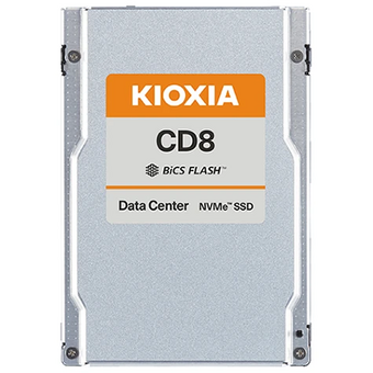  SSD KIOXIA CD8-V KCD8XVUG800G, 800GB, U.3(2.5" 15mm), NVMe 1.4, PCIe 4.0 x4, TLC, R/W 7200/1800 MB/s 