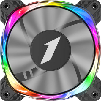  Вентилятор 1STPLAYER FS7 Black (FS7-BK) / 120mm ARGB 3pin 5V PWM 4pin 12V 600-800rpm 47.65cfm 32.2dBA / Bulk 