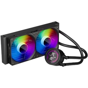  СВО 1STPLAYER TS4 240 Black (TS4-240-BK) / 2x120mm, ARGB, IPS display 