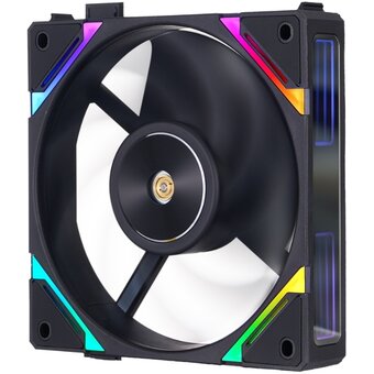  Вентилятор 1STPLAYER XF7 Black (XF7-BK-1IN1) / 120mm ARGB 3pin 5V PWM 4pin 12V 600-2000rpm 56.8cfm 33.12dBA 