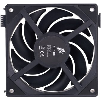  Вентилятор 1STPLAYER XF7 Black (XF7-BK-1IN1) / 120mm ARGB 3pin 5V PWM 4pin 12V 600-2000rpm 56.8cfm 33.12dBA 