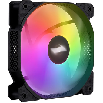  Вентилятор 1STPLAYER F7 Black (F7-BK) / 120mm ARGB 3pin 5V PWM 4pin 12V 600-1800rpm 56.34cfm 36.99dBA / Bulk 