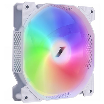  Вентилятор 1STPLAYER F1-Plus White (F1-Plus-WH-3P) / 140mm FRGB 3pin 12V 900rpm 46.69cfm 21dBA / Bulk 