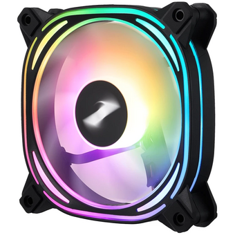  Вентилятор 1STPLAYER FB7R Black (FB7R-BK) / 120mm ARGB 3pin 5V PWM 4pin 12V 600-1800rpm 37.65cfm 38.67dBA / Bulk 